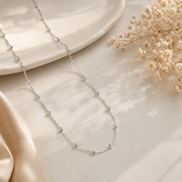 Silver Beaded Chain